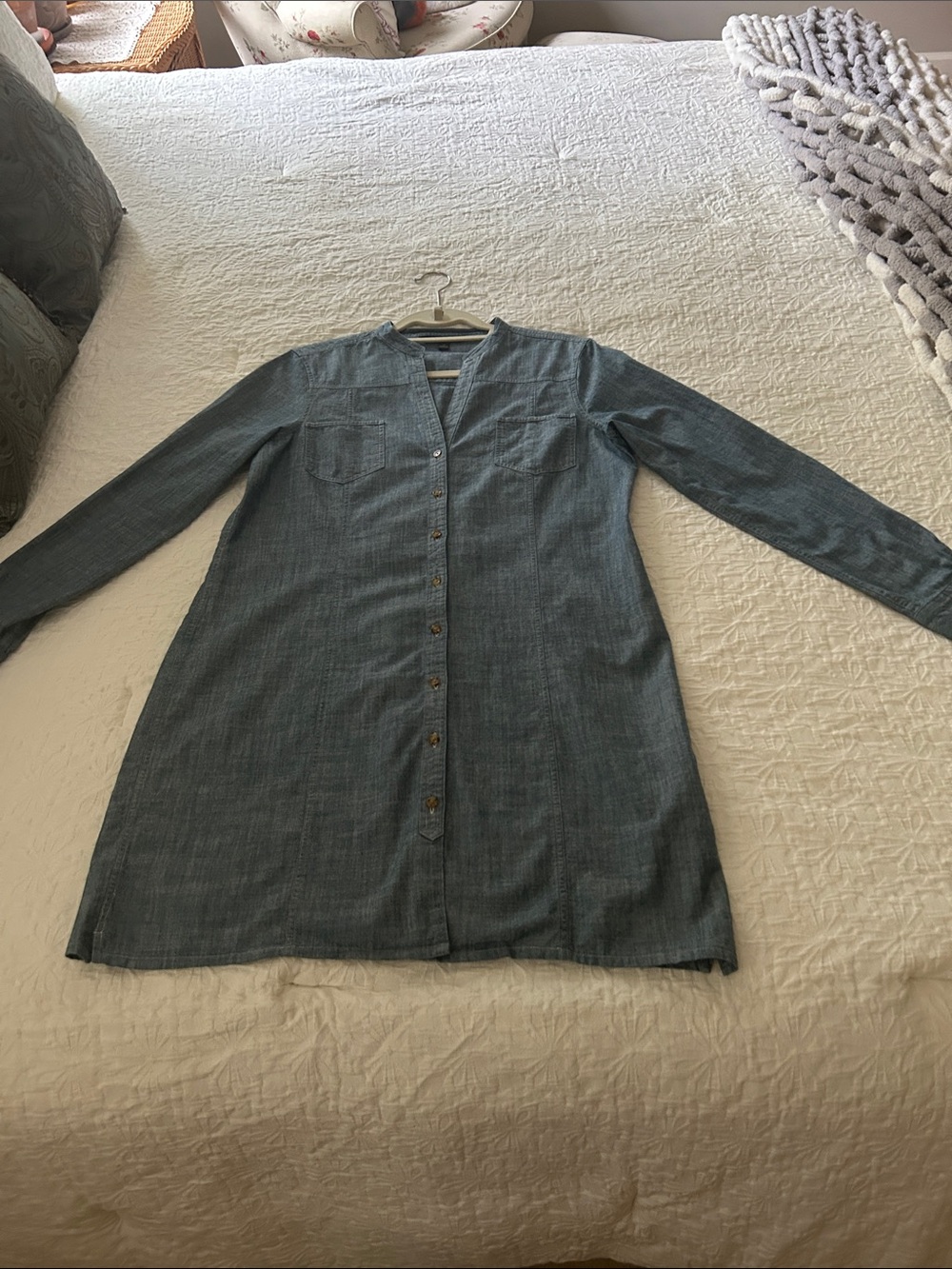 Brooks Brothers Light Blue Chambray Shirt Dress